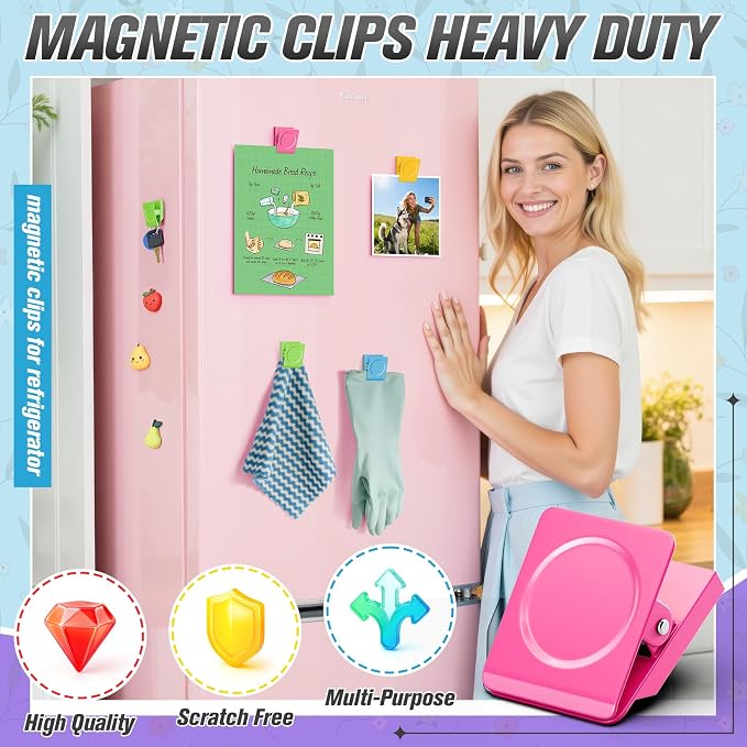 8 Pack Heavy Duty Magnetic Clips - Image 2