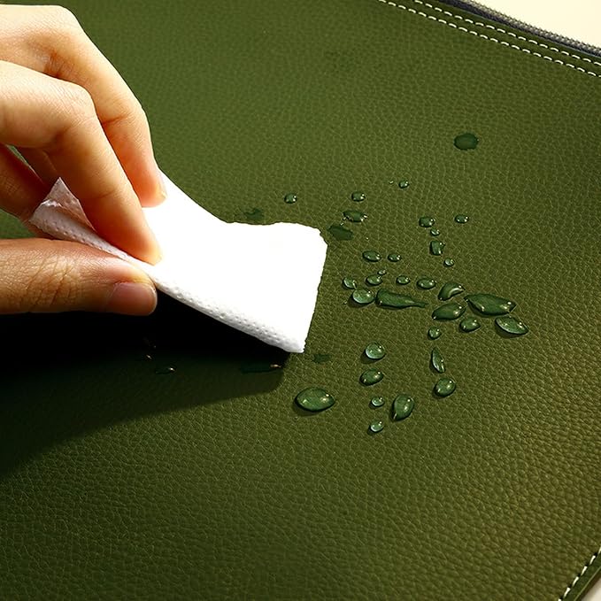 PU Leather A4 File Folder Zipper Document Holder Envelope Folder Case - Image 4
