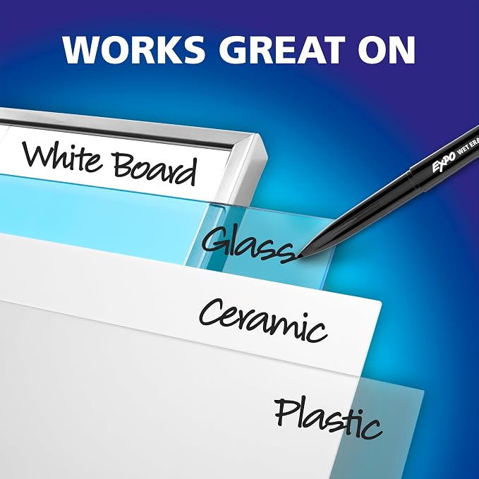 EXPO Wet Erase Markers, Semi-Permanent, Ultra Fine Tip, Organizing - Image 5