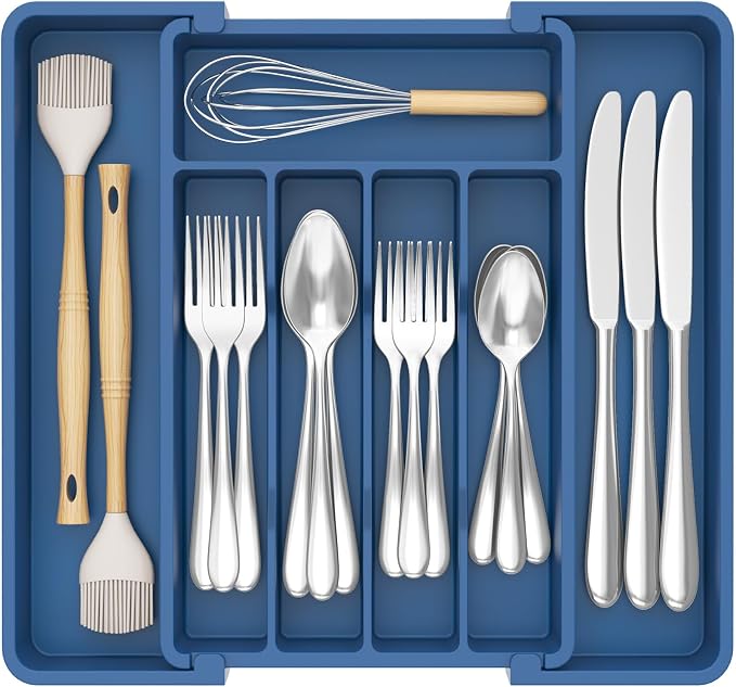 Lifewit Silverware Drawer Organizer, Expandable Utensil Tray by Lifewit