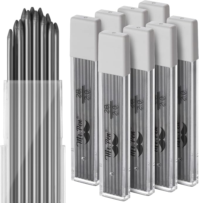 Mr. Pen- 96 Pack Extra Bold 2mm Pencil Lead Refills by MrPen