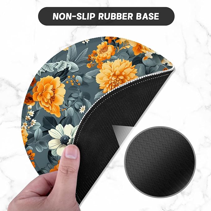 ITNRSIIET Round Mouse Pad with Stitched Edge Premium-Textured Waterproof - Image 3