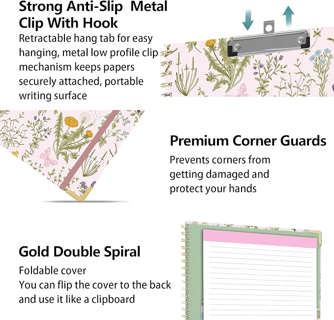 Clipboard Folder with Notepad Refillable Lined - Image 5