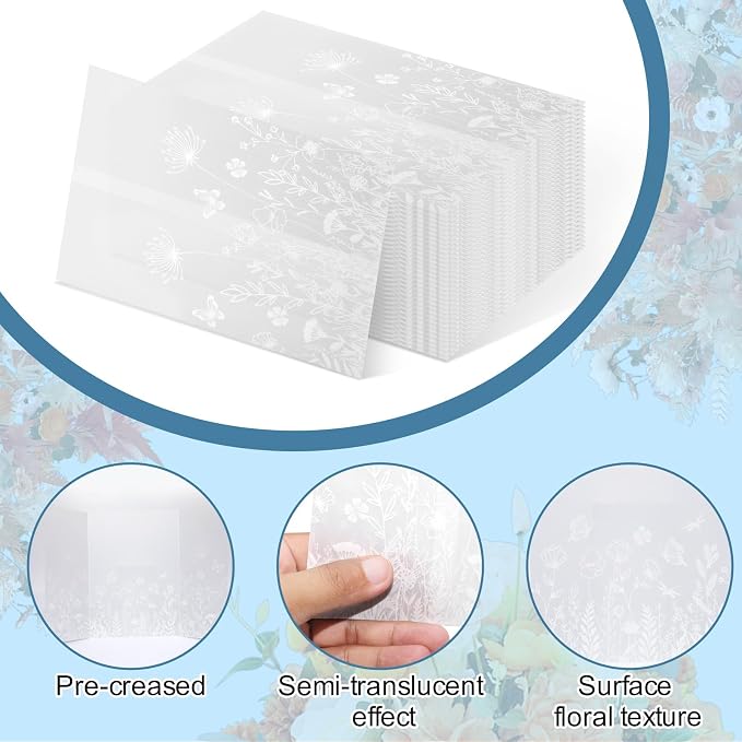 50 Pcs Elegant Glassine Envelopes - Image 3