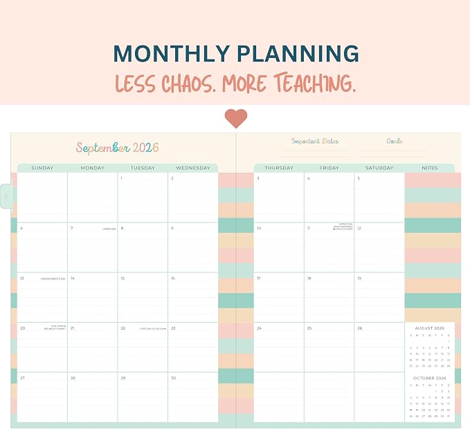 Teacher Planner 2026-2027, Horizontal Lesson Plan Book - Image 9