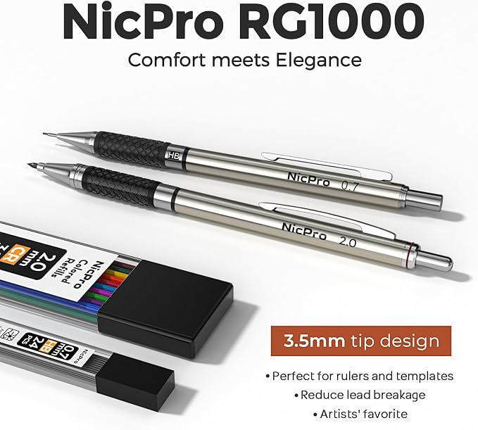 Nicpro 6PCS Art Mechanical Pencil Set - Image 2