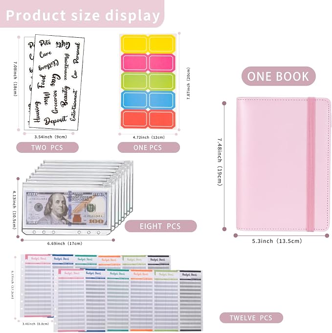 NICOOTH Budget Binder A6 Money Saving Binder - Image 2