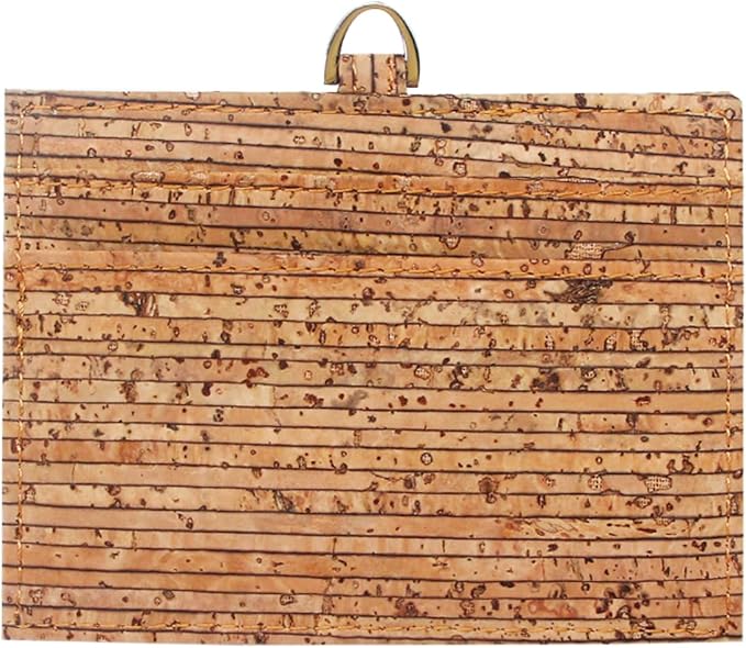 Badge Holder, Boshiho Eco-Friendly Cork ID Name Credit Card Case - Image 7