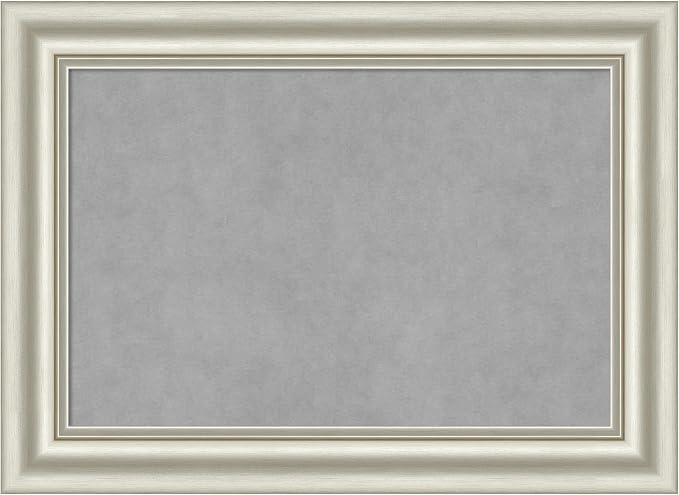 Amanti Art Silver Framed Magnetic Board 22x30 Medium Vision Board by AmantiArt