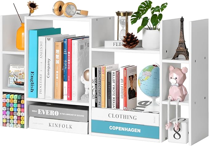 YIGANG Desk Shelf Organizer, 3-Tier Desktop Bookshelf by YIGANG