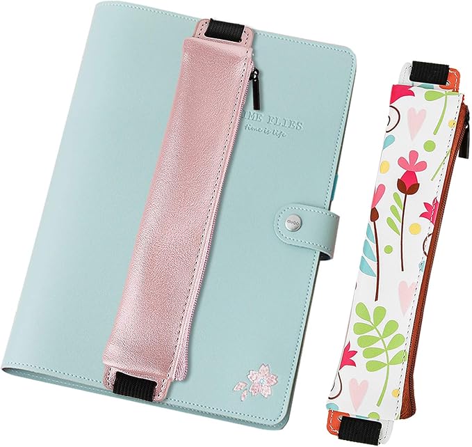 MoKo Pencil Case, PU Leather Pen Pencil Pouch Holder Stationery Zipper Bag by MoKo