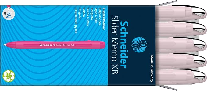 Schneider Slider Memo XB Ballpoint Pen Pack of 10 - Image 5