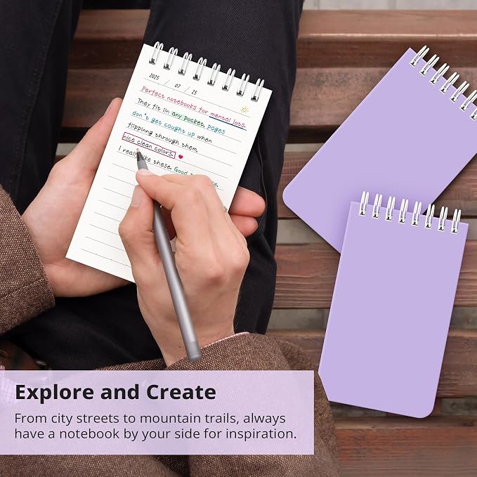 Taja Pocket Small Notebook 3" x 5", Nursing Notepad, Travel - Image 5