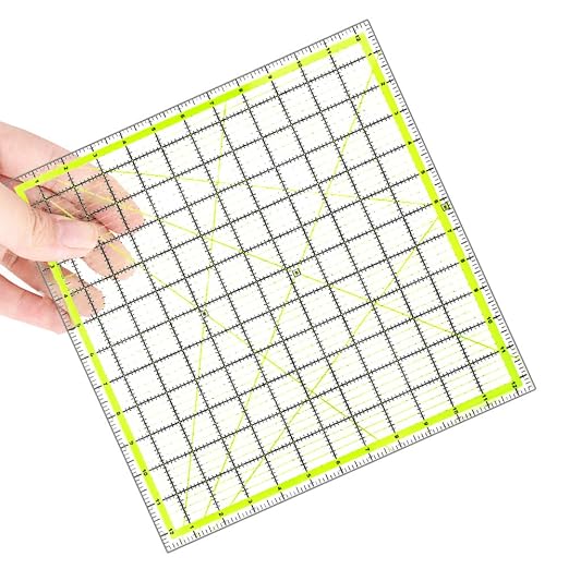 UOOU Quilting Ruler, Square Quilting Rulers Fabric Cutting Ruler Acrylic - Image 5