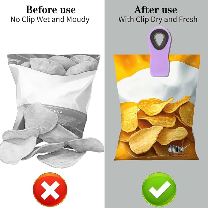 Chip Clips, Bag Clips, Magnetic Bread Food Package - Image 6