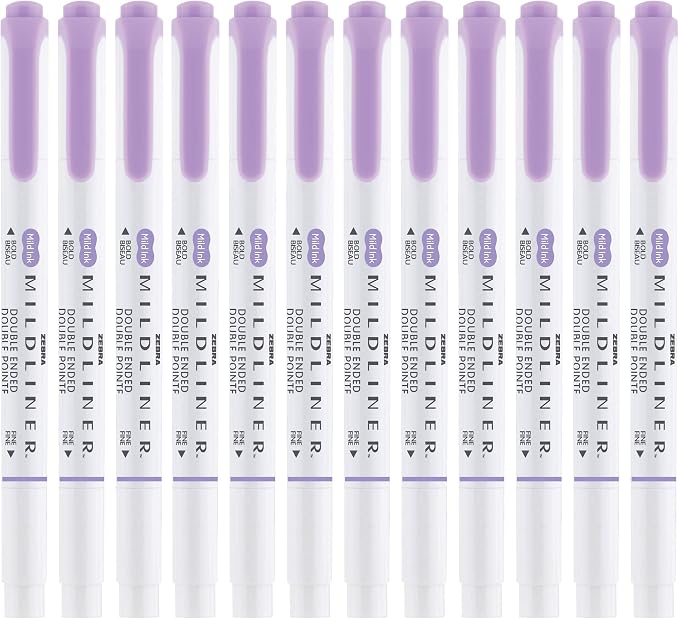 Zebra Pen Mildliner Dual-Tip Highlighters, Broad and Fine Tips, No Bleed - Image 3