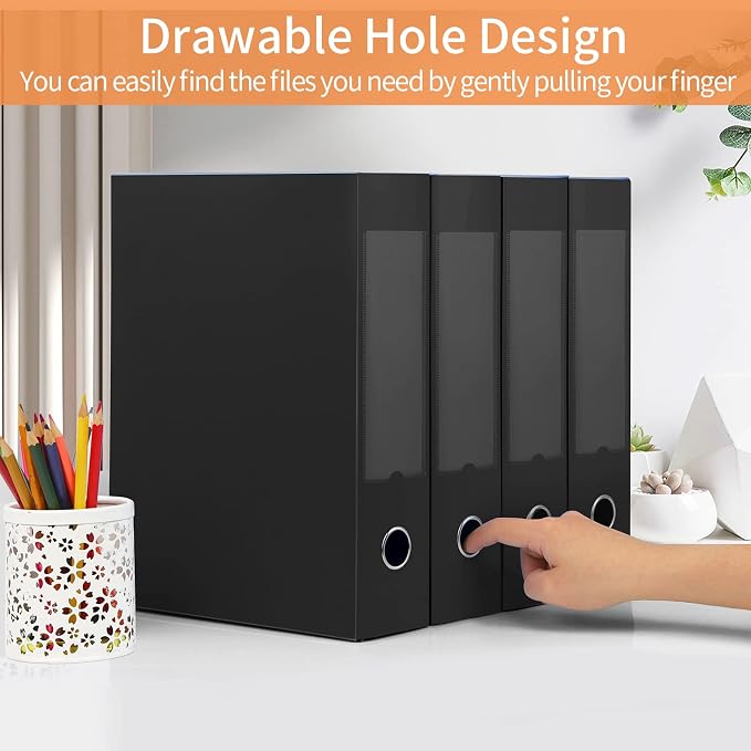 HUA JIE A4 Storage File Boxes Plastic Archives Cases - Image 4