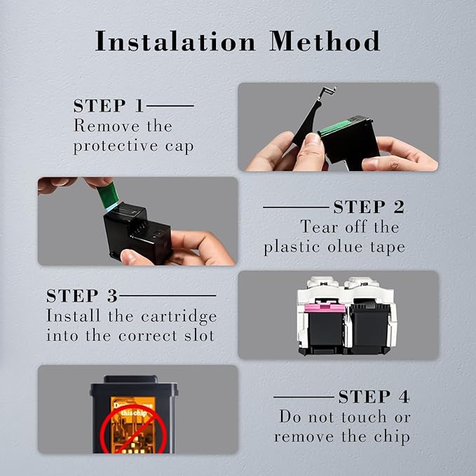 Printer Ink 62 XL 62XL Envy 7645 Black for HP 62 XL Ink Cartridge HP Ink 62 62XL Ink Cartridges Black HP62 HP62BK with Envy 5540 5544 5545 5642 5660 5664 7640 7645, OfficeJet 200 250 258-DeskLoop Office