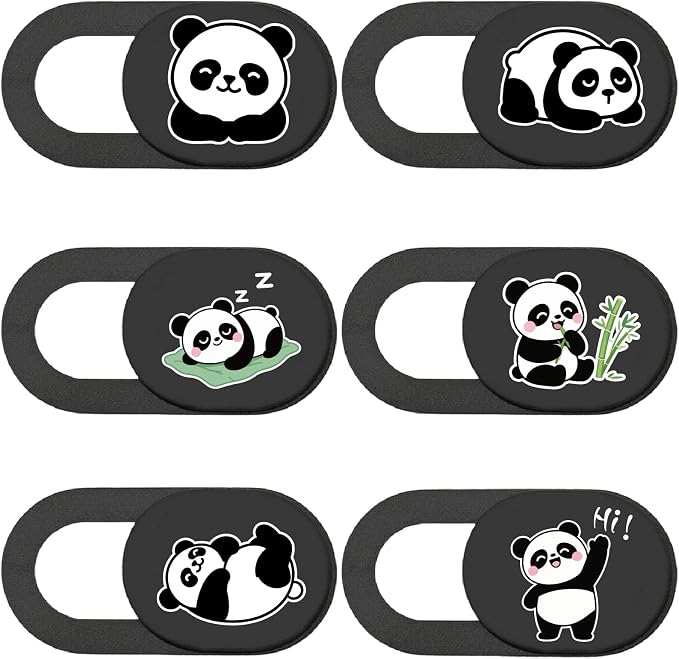 Panda Camera Cover Slide Cute Animal Design Privacy Camera Blocker Protector by PRESSINART