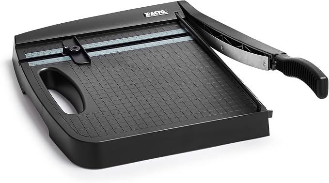 ELMERS X-Acto 12" Base Guillotine Style Plastic Paper Trimmer, 10 Sheet Capacity - Image 3