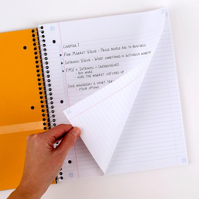 Five Star Spiral Notebook Plus Study App, 1 Subject, College Ruled Paper - Image 3