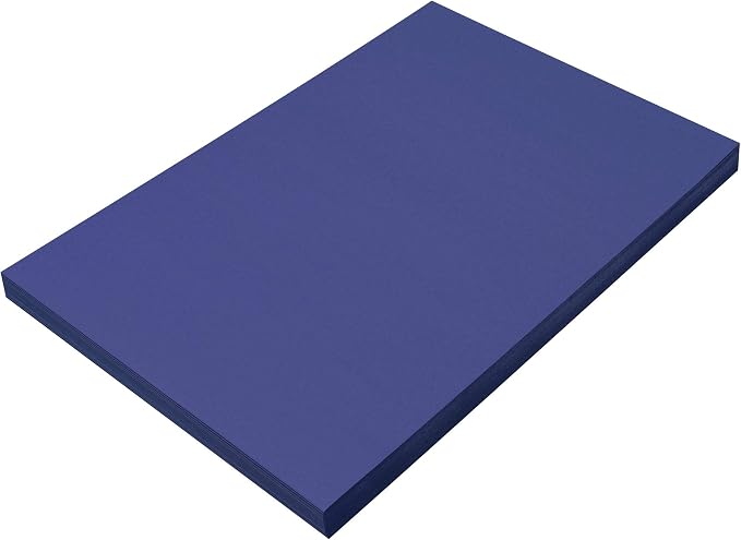 SunWorks Construction Paper, Dark Blue, 100 Sheets by CreativityStreet%C2%AE