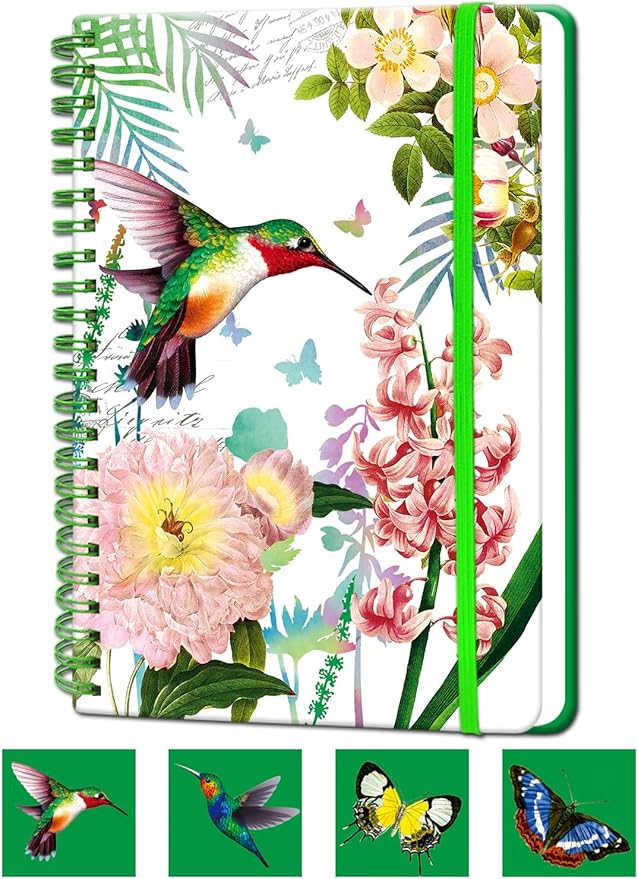A5 Small Spiral Notebook, 5.7x8.5 Inch 160 Line Page Hardback Small Notepad | by Unknown