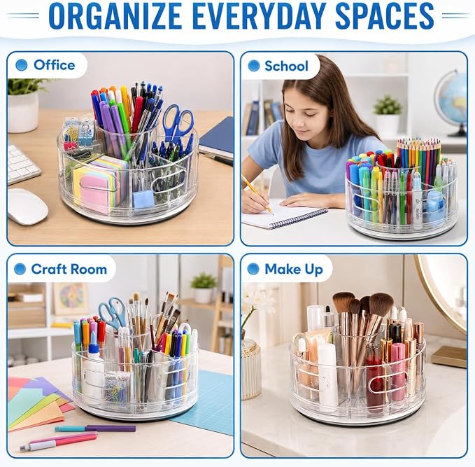 CraftGenes Rotating Organizer, Art Supply Organizer and Marker Organizer - Image 8