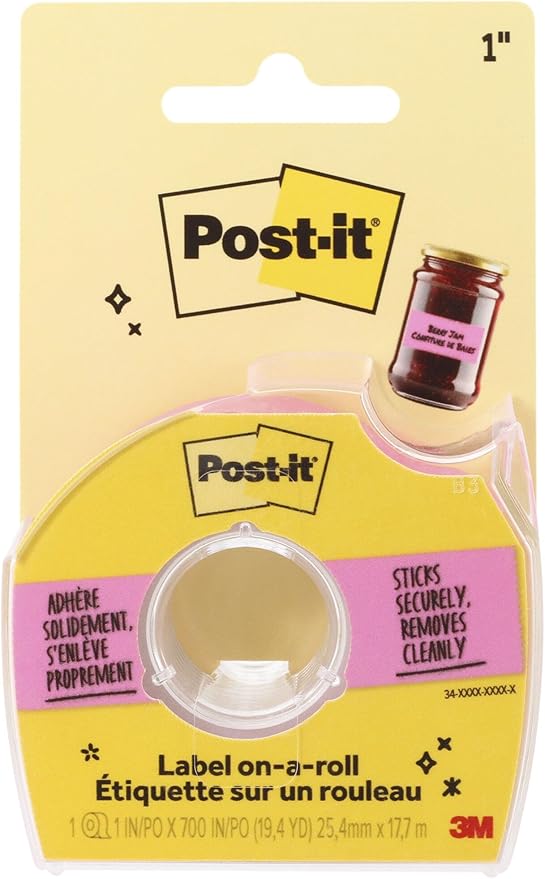 Post-it Neon Pink Label on-a-roll Tape by Unknown