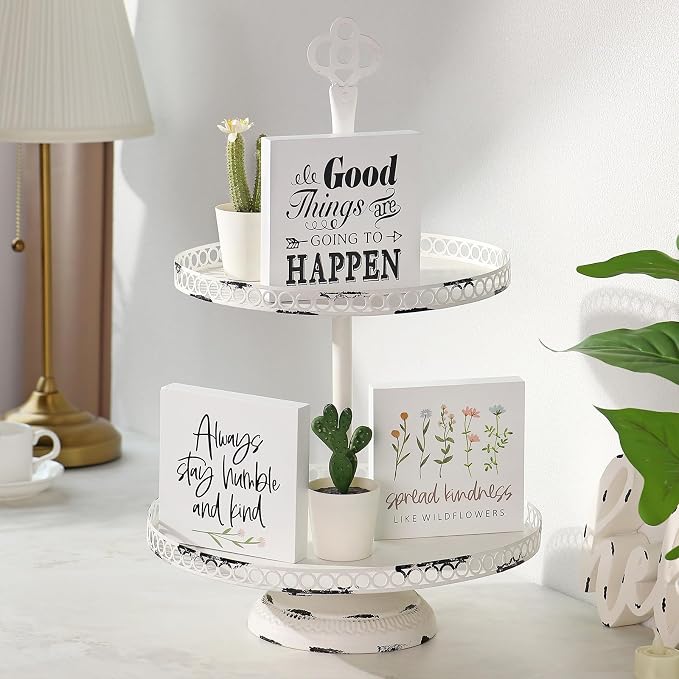 3 PCS Inspirational Wooden Box Signs - Image 6