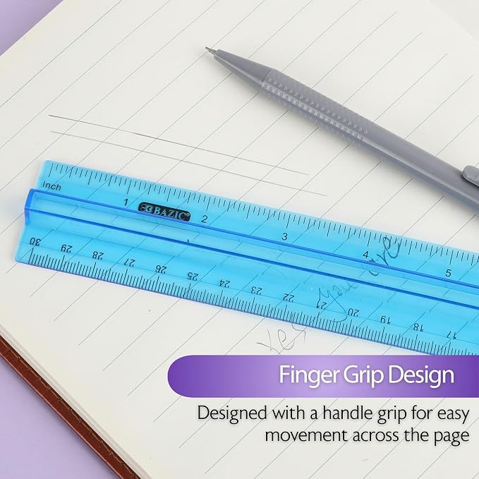 BAZIC Products 12 in Plastic Ruler - Image 4
