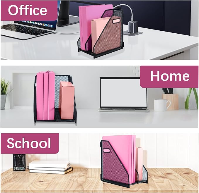 Desk Organizers, Metal Magazine File Holder - Image 7