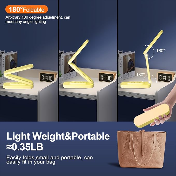 Giryuhd LED Desk Lamp for Office Home & Battery Operated Lamp Rechargeable Lamp - Image 3