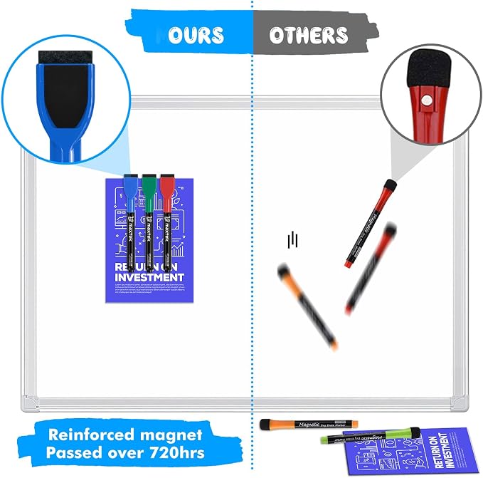 maxtek Magnetic Dry Erase Markers, Thin Markers Low Odor - Image 4