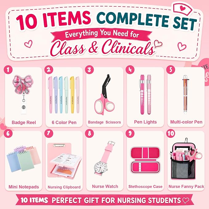 19 Piece Nursing School Essentials, All-in-one Nursing Student Starter Kit - Image 2