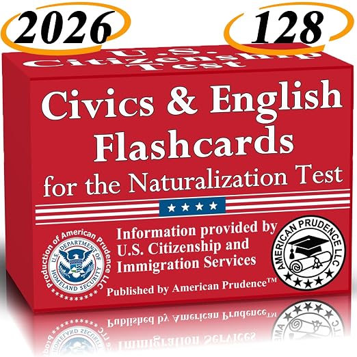 US Citizenship Flash Cards 2026 by Unknown