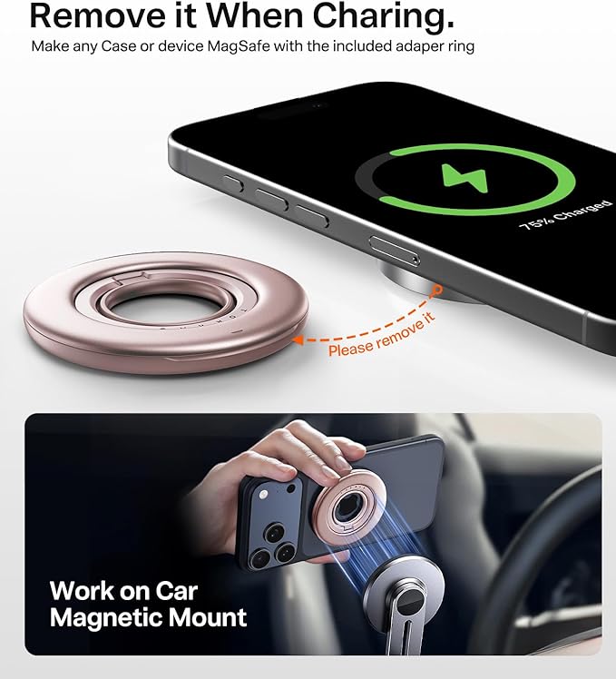 TORRAS 2025 Flagship Magnetic Phone Grip Ring Holder Kickstand Fit - Image 7
