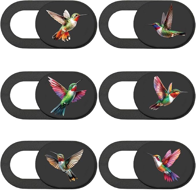 6Pcs 6 Styles Laptop Camera Cover Slide Cute 0.04 Inch Ultra Thin Phone Privacy by PRESSINART