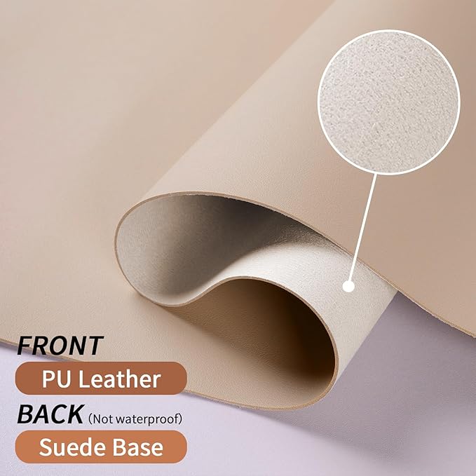 Leather Desk Pad, Mouse Pad, Non-Slip Desk Protector Mat, Leather Desk Blotter - Image 5