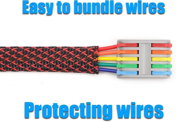 25ft PET Expandable Braided Cable Sleeve 3/8inch Pet Braided Cable Sleeve - Image 6