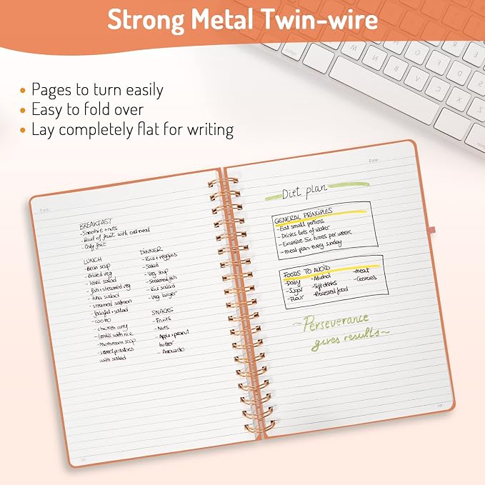 Forvencer Lined Spiral Journal Notebook - Image 3