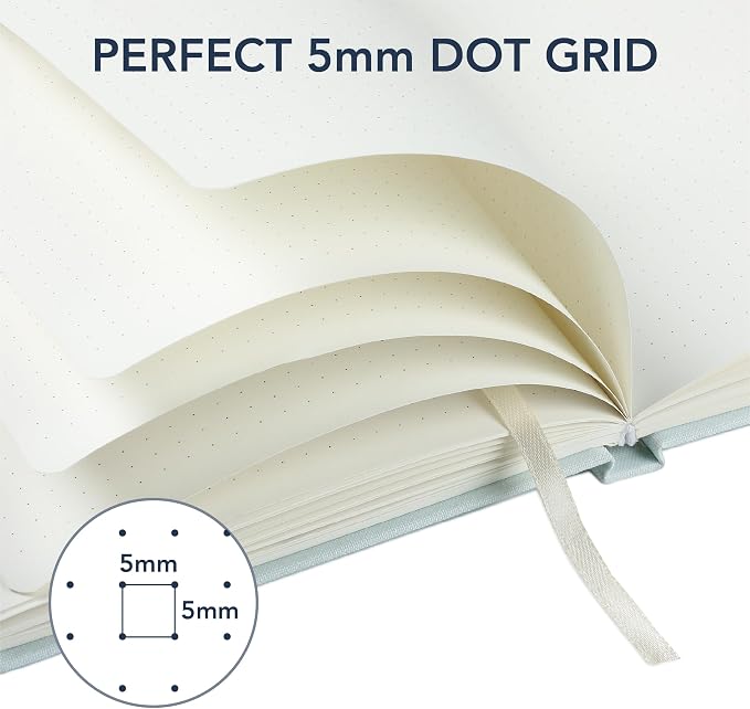 Mr. Pen- Dotted Journal Notebook, A5 Medium Size | 160 Pages, Fabric Hardcover - Image 5