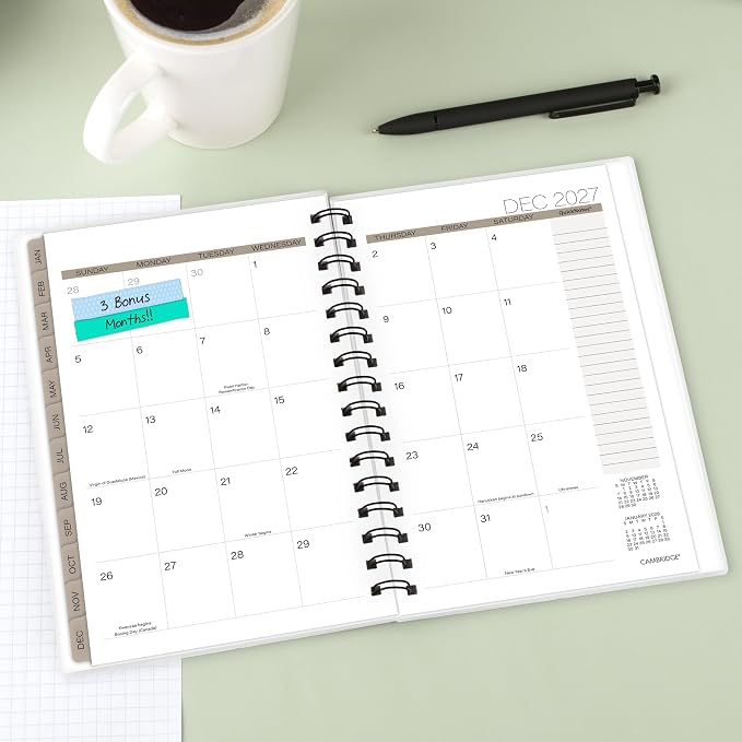 Mead Cambridge 2027 Planner, Weekly & Monthly, 5.5" x 8.5" - Image 3