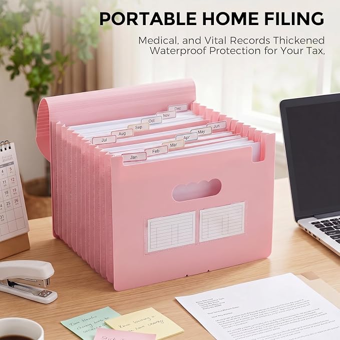 SKYDUE Accordion File Organizer, Expanding File Folder - Image 9