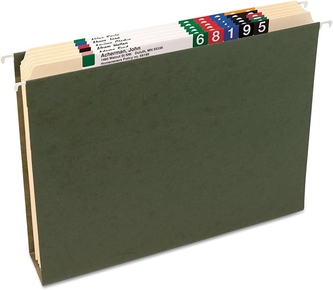 Smead Hanging File Folder with Tab, 1/3-Cut Adjustable Tab, Legal Size - Image 4