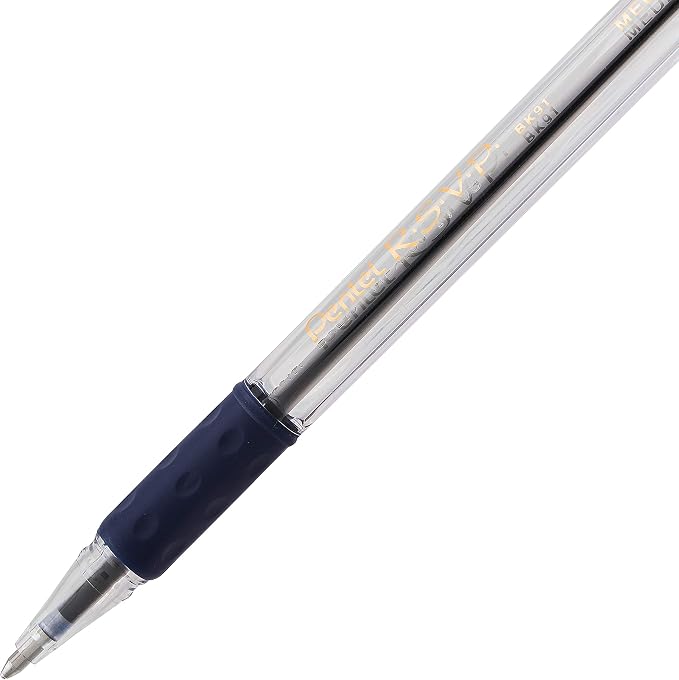 Pentel RSVP Ballpoint Pen, Medium Tip, Box of 12 - Image 5