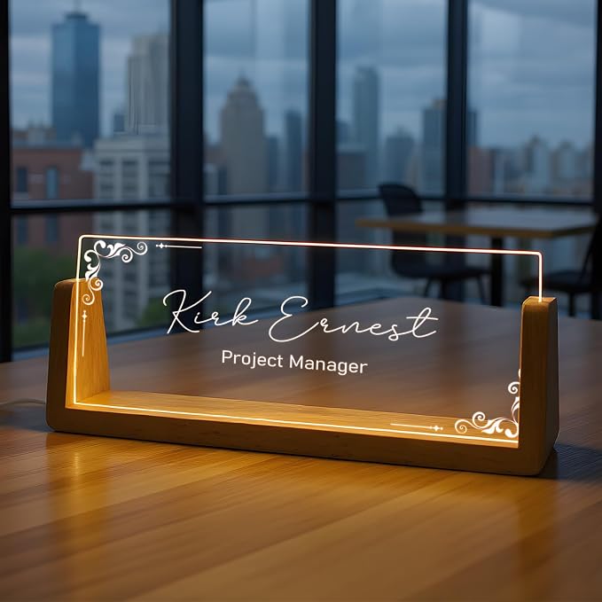 Custom Name Plate for Desk by SYCUSTOM