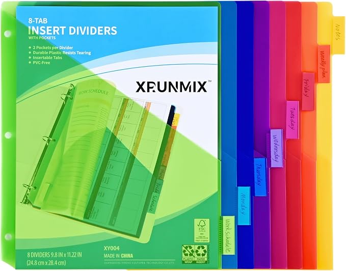 8-Tab Binder Dividers by XrunmixOffice