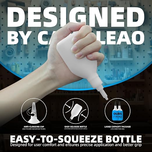 Ultra-Thin Super Glue Liquid Kit 4.6 oz, Fast Drying Clear Superglue - Image 2