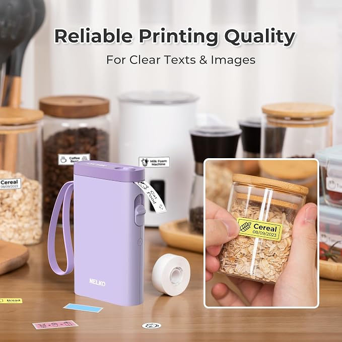 Nelko Label Maker Machine with Tape, P21 Bluetooth Label Printer, Wireless Mini - Image 7